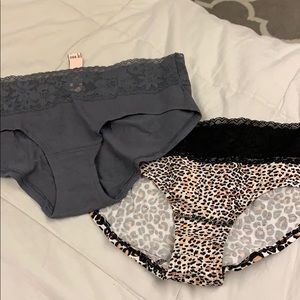 Two Victoria’s secret hip huggers/hipster